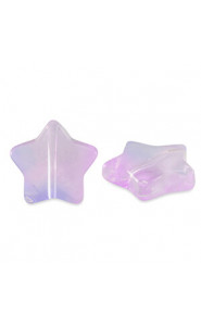 Glass bead 13mm Star - Lilac